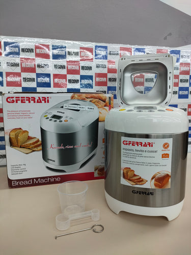 Panificadora 1 KG, 550 W, Acero Inoxidable, Blanco G3 Ferrari G1007800 G10078